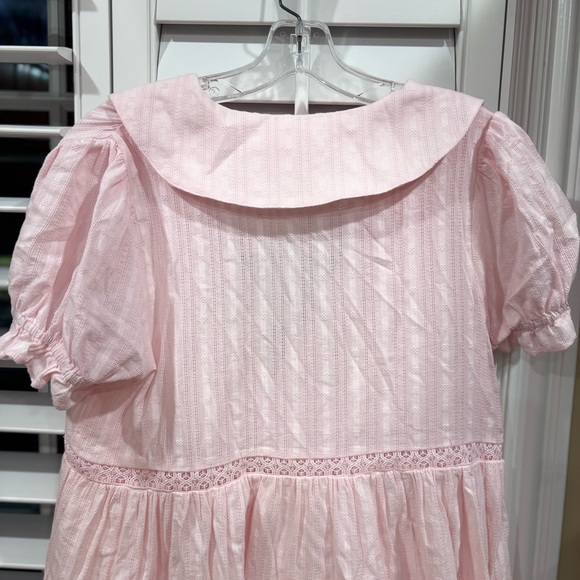 Mable Babydoll Dress Pink Sz Medium - Picture 9 of 11
